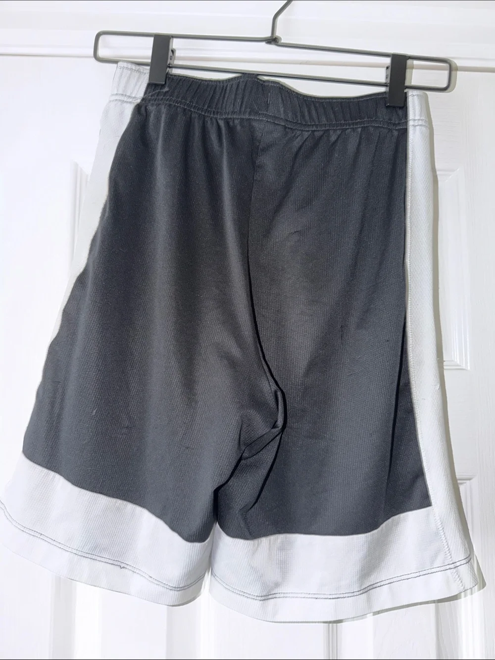 Nike Kids Black and White Mesh Athletic Shorts